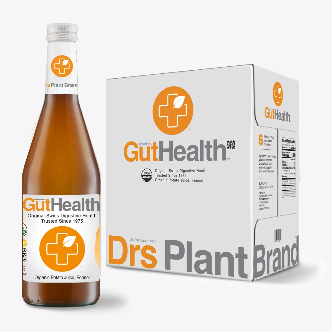Drs Plant Brand - Gut Health bottle and box